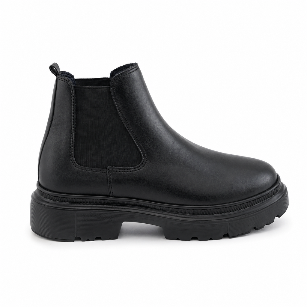 Bottines Homme en Cuir Noir 0310 | Lemusc.ma
