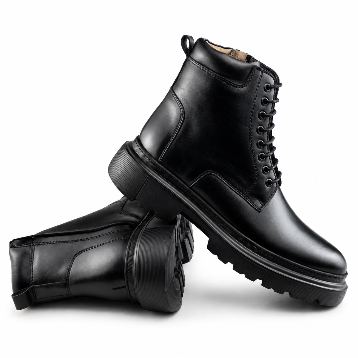 051  BOTTINE EN CUIR homme noir
