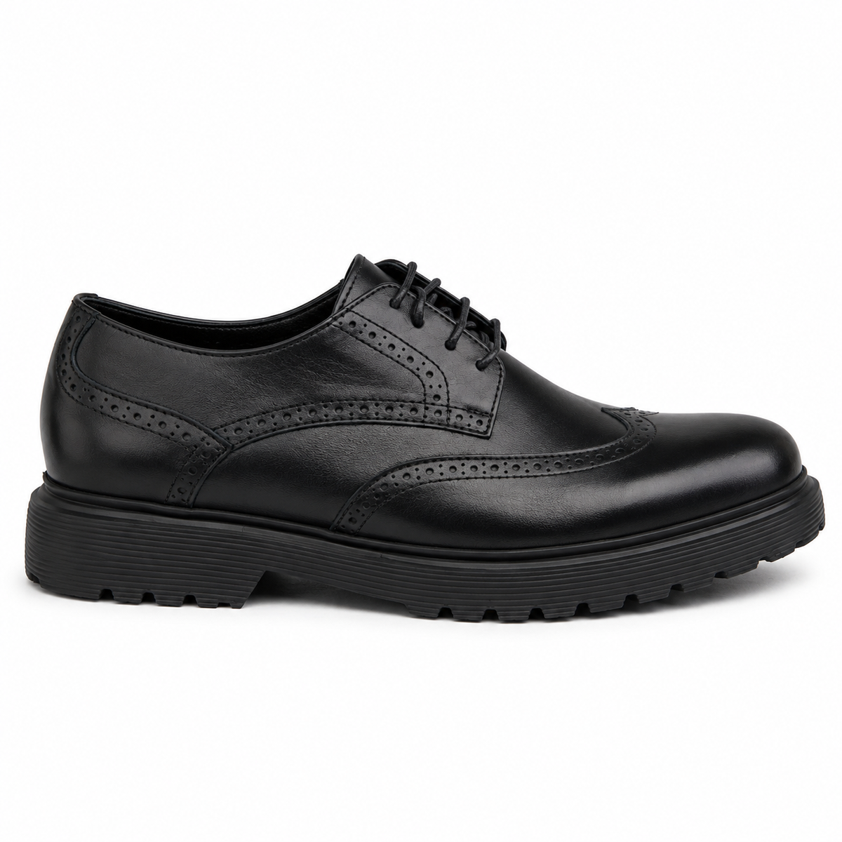0415 chaussure Richelieu homme en cuir noir