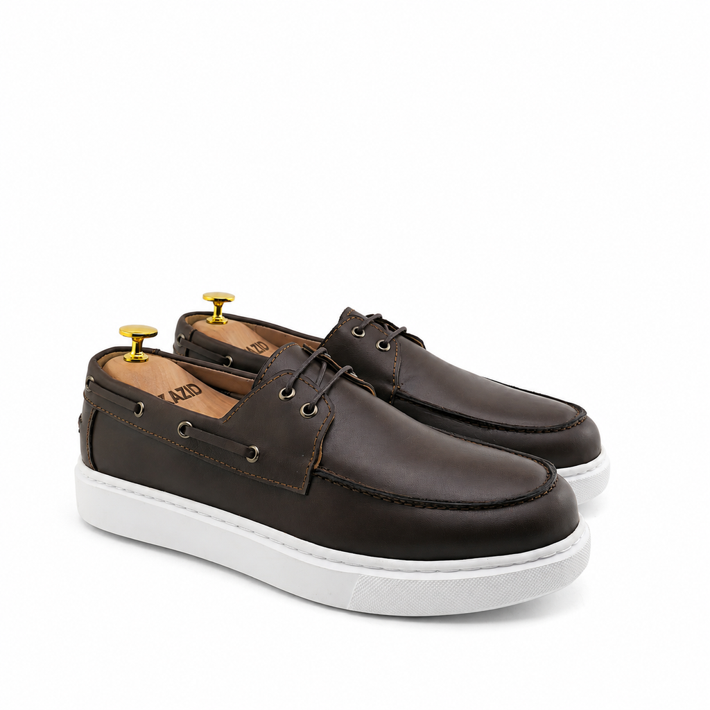 0121 chaussure  homme en cuir marron