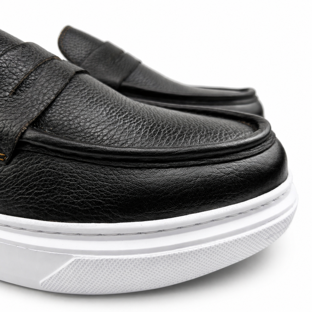 054 Chaussures Homme Mocassins sports en cuir  marron