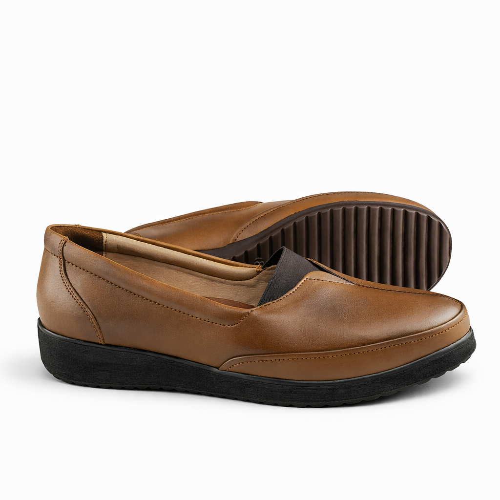 0148 chaussure médical  en cuir  femme