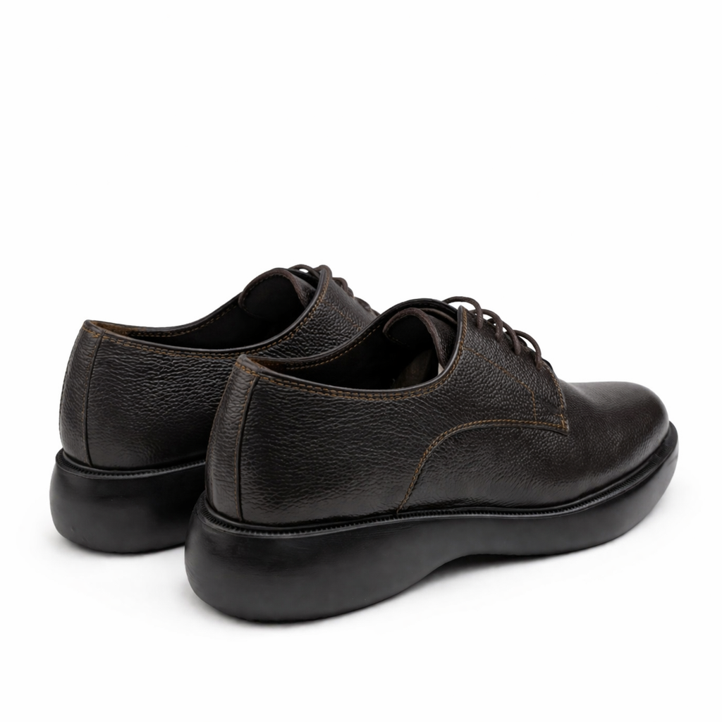 0316 chaussure medical cuir marron