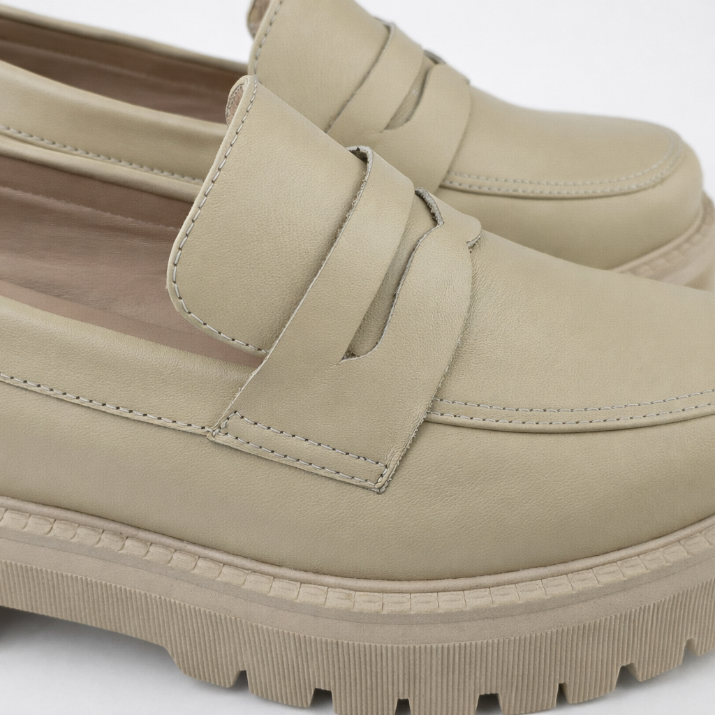 Chaussure Femme en Cuir Beige 0817 | Lemusc.ma