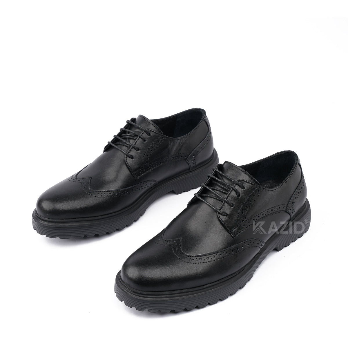 0415 chaussure Richelieu homme en cuir noir