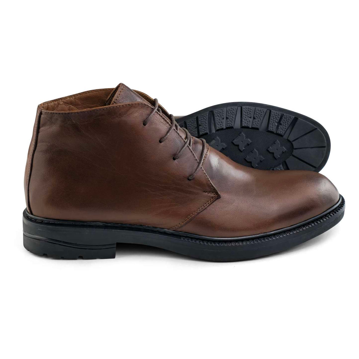 0918 chaussure  homme en cuir marron