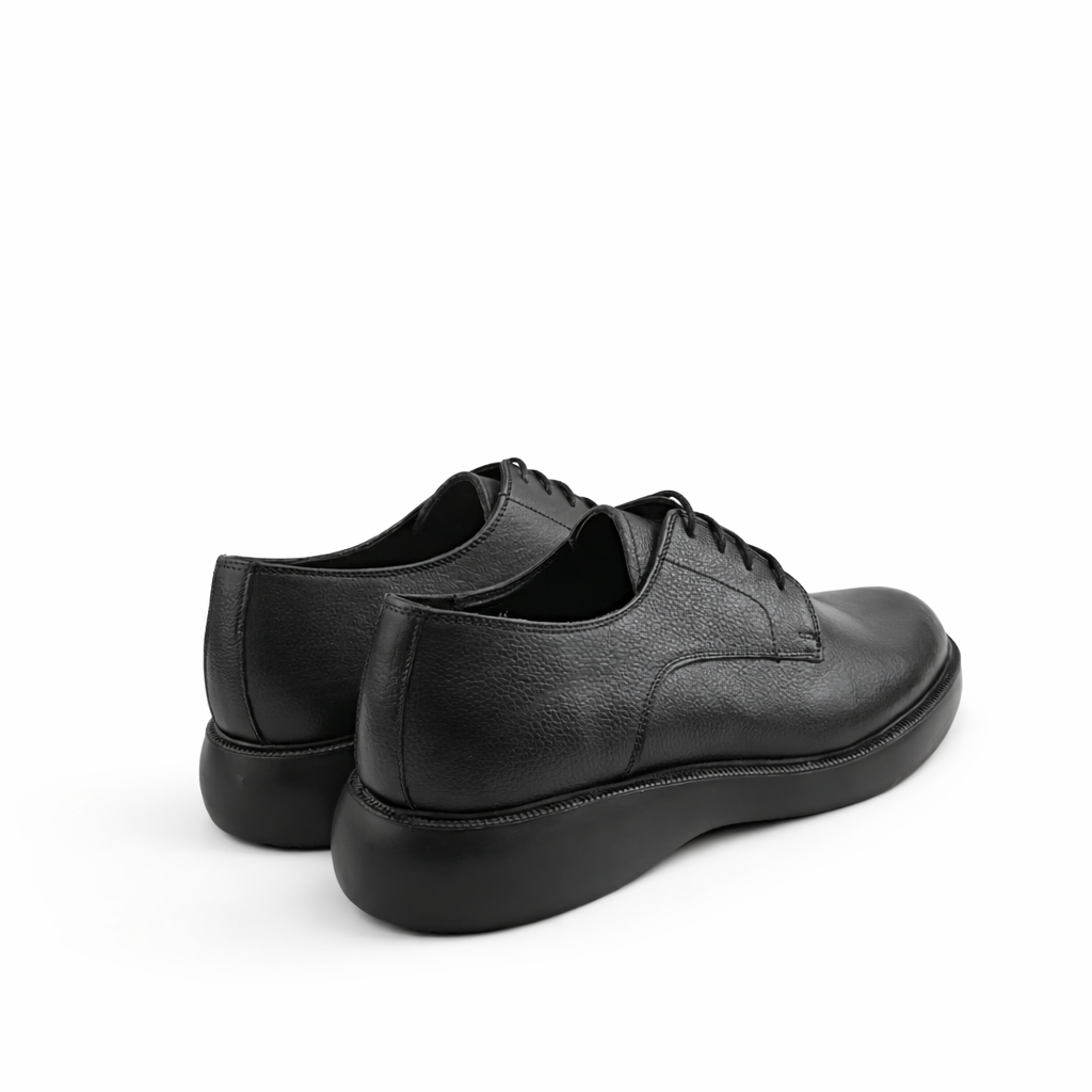0316 chaussure confort cuir  noir