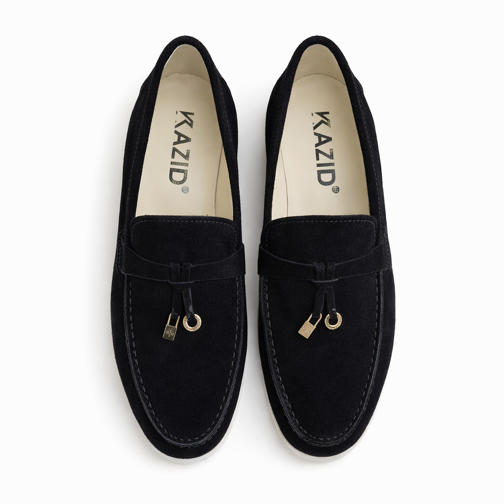 0116 chaussure Femme en cuir daim noir