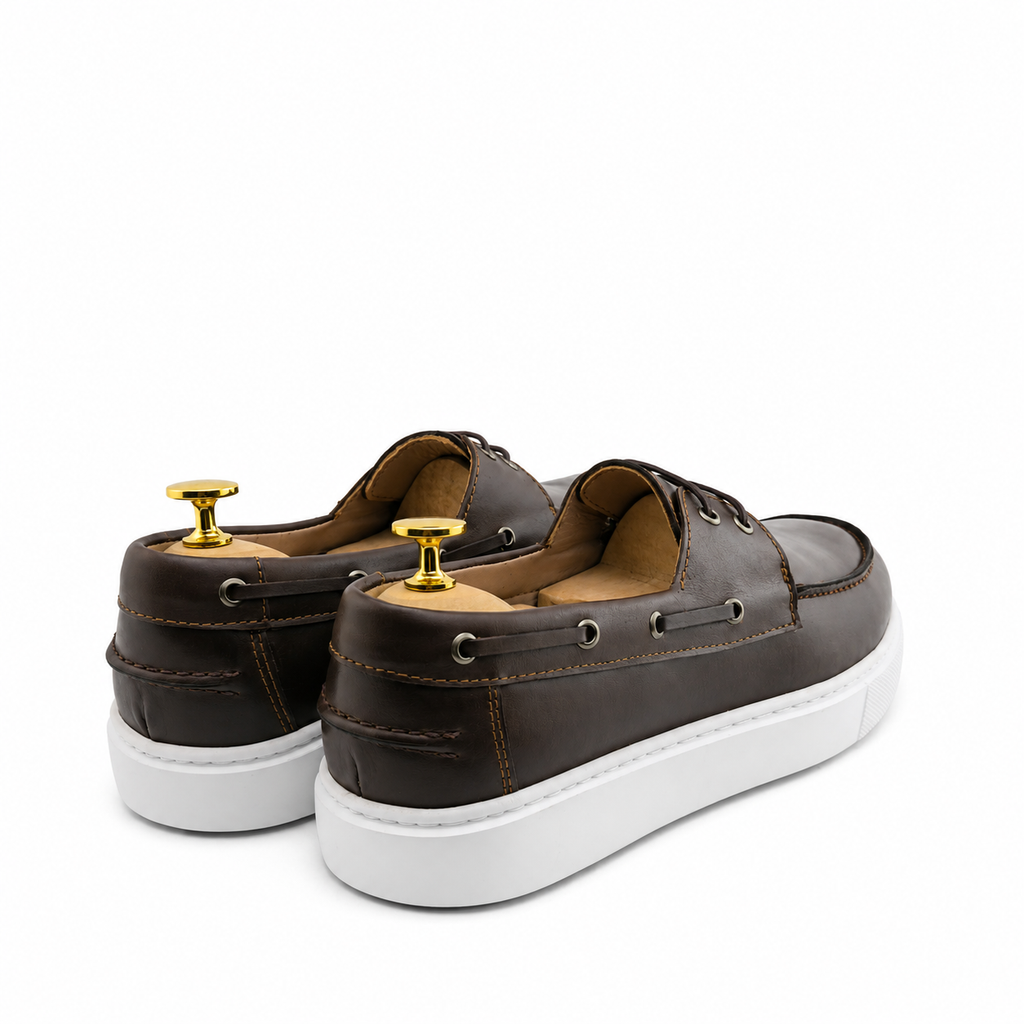 0121 chaussure  homme en cuir marron