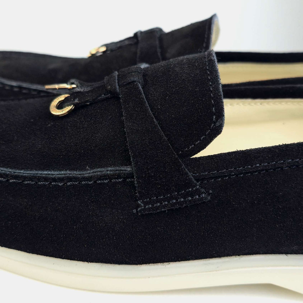 0116 chaussure Femme en cuir daim noir