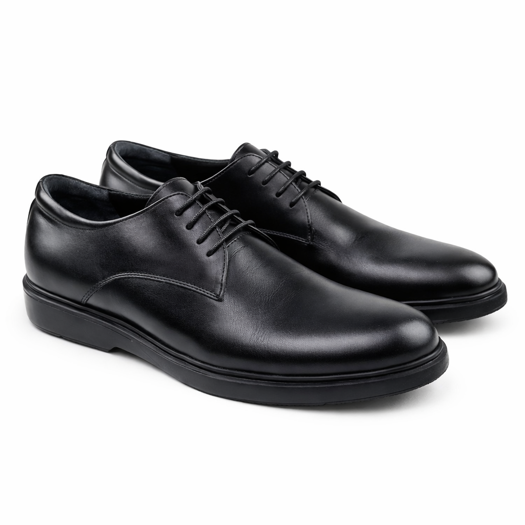 06 chaussure Richelieu confortable homme en cuir noir