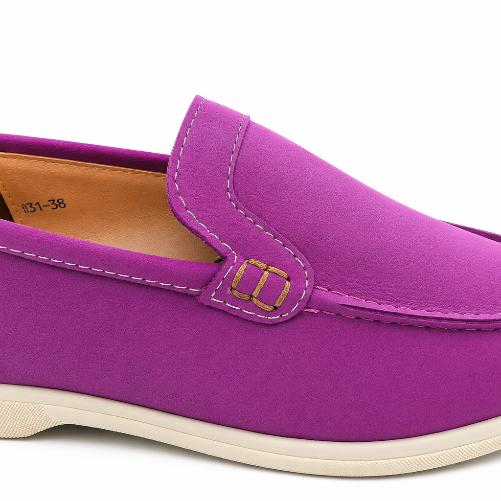 0115 chaussure Femme en cuir daim rose