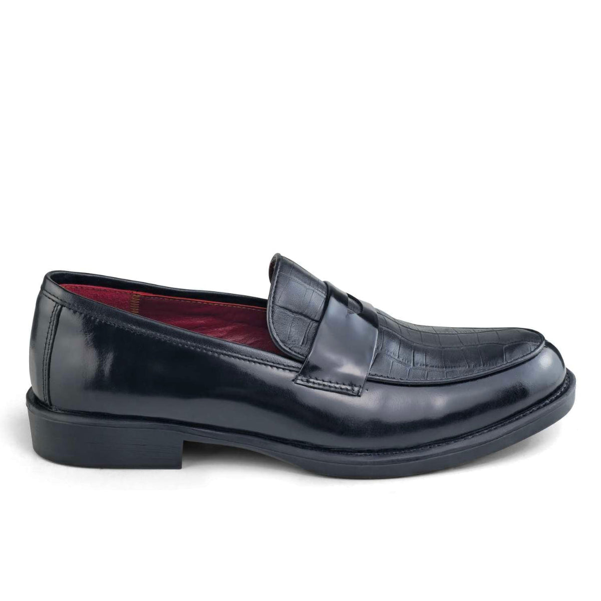 0144 Chaussure  Homme en cuir noir