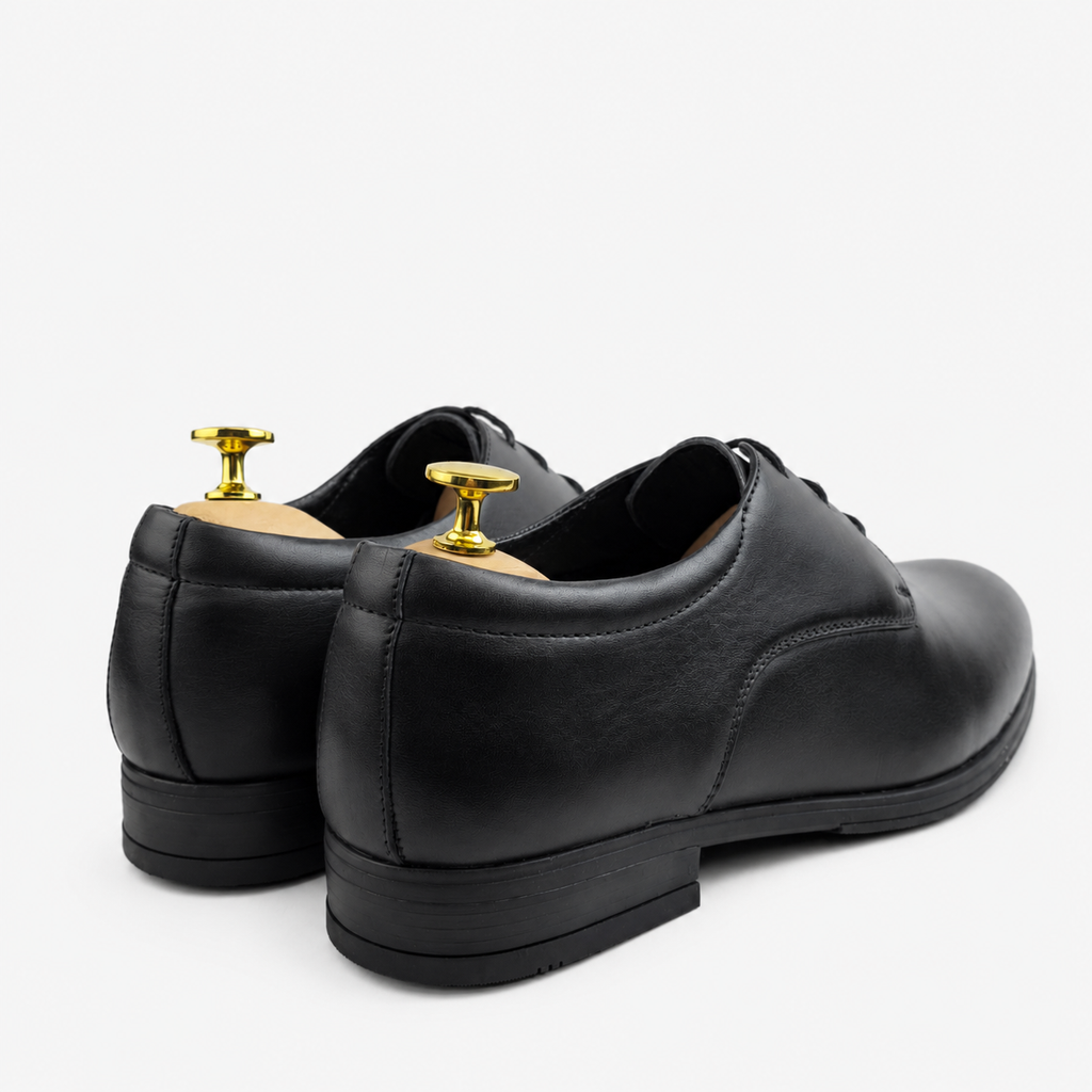 0320 Chaussures Homme  en cuir noir