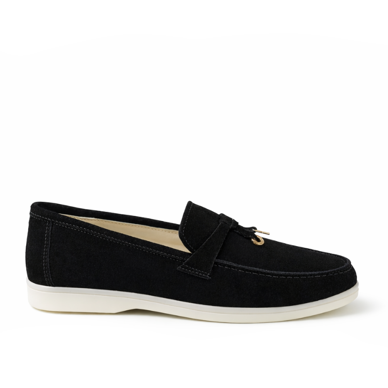 0116 chaussure Femme en cuir daim noir