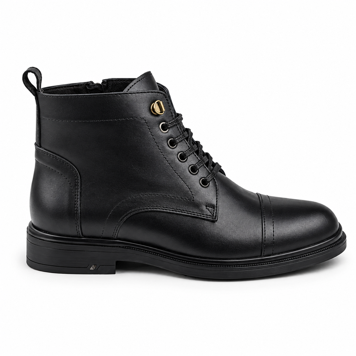 Bottine Homme en Cuir Noir 0100 | Lemusc.ma