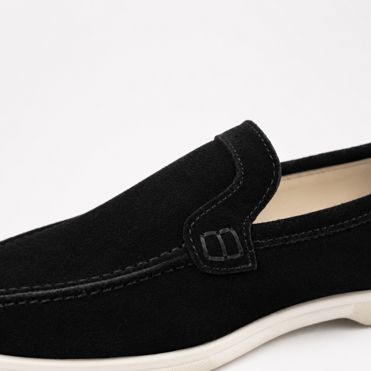 0115 chaussure  en cuir daim  Femme noir