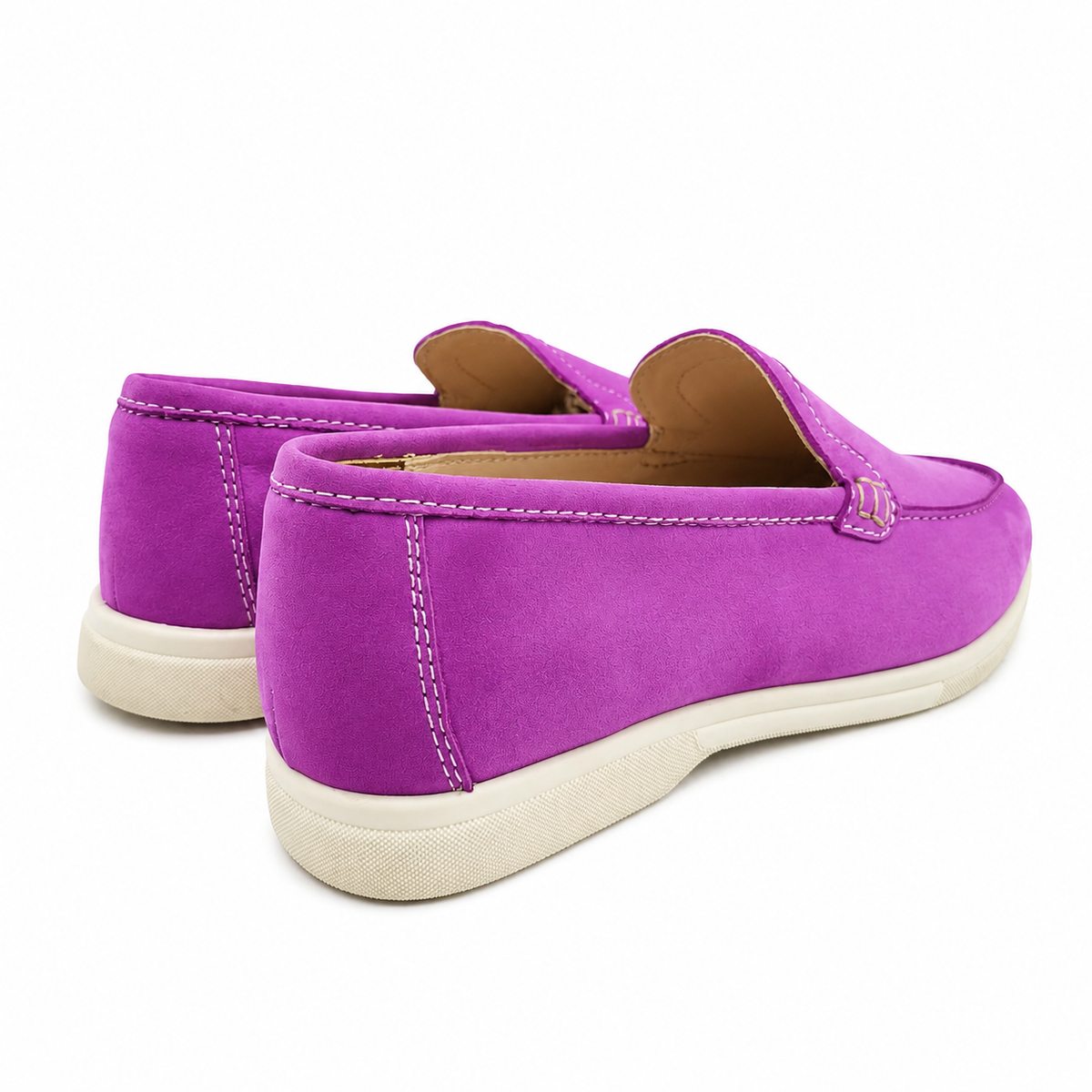 0115 chaussure Femme en cuir daim rose