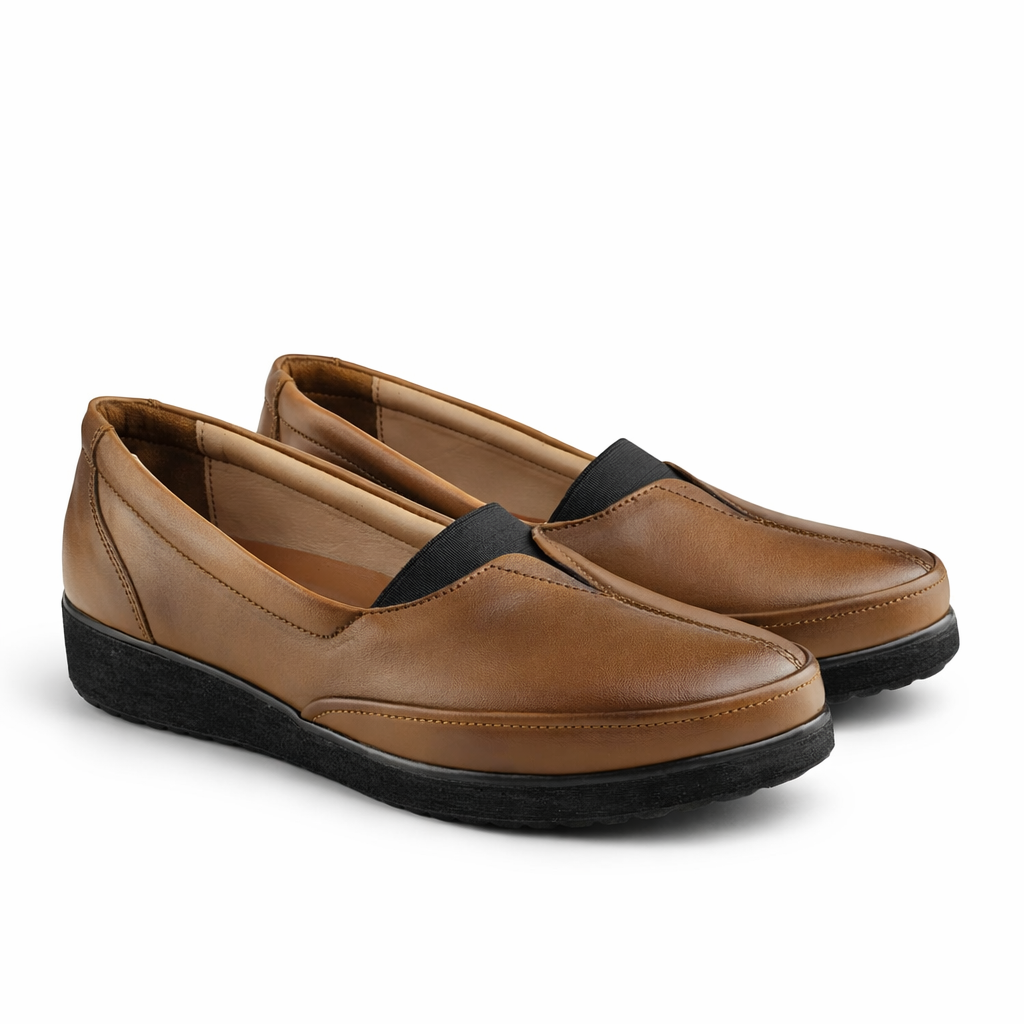 0148 chaussure médical  en cuir  femme