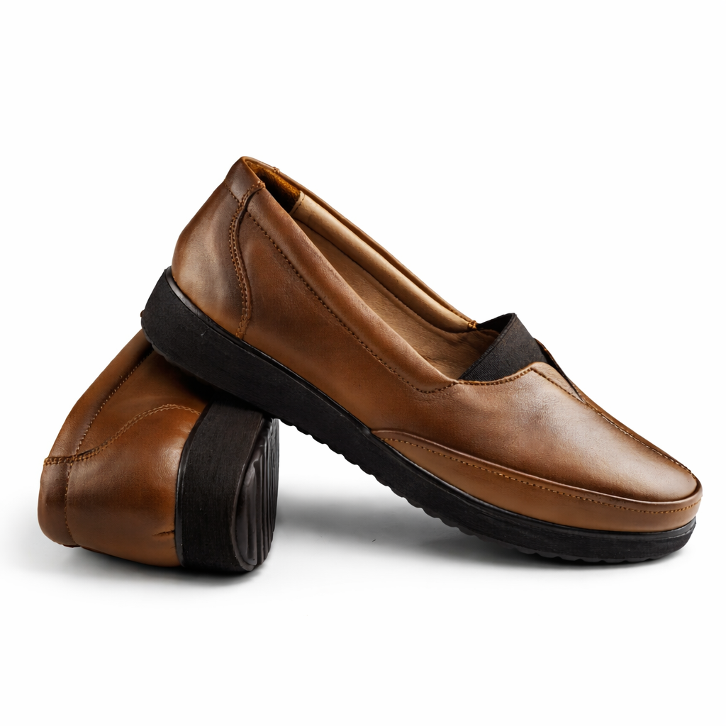 0148 chaussure médical  en cuir  femme