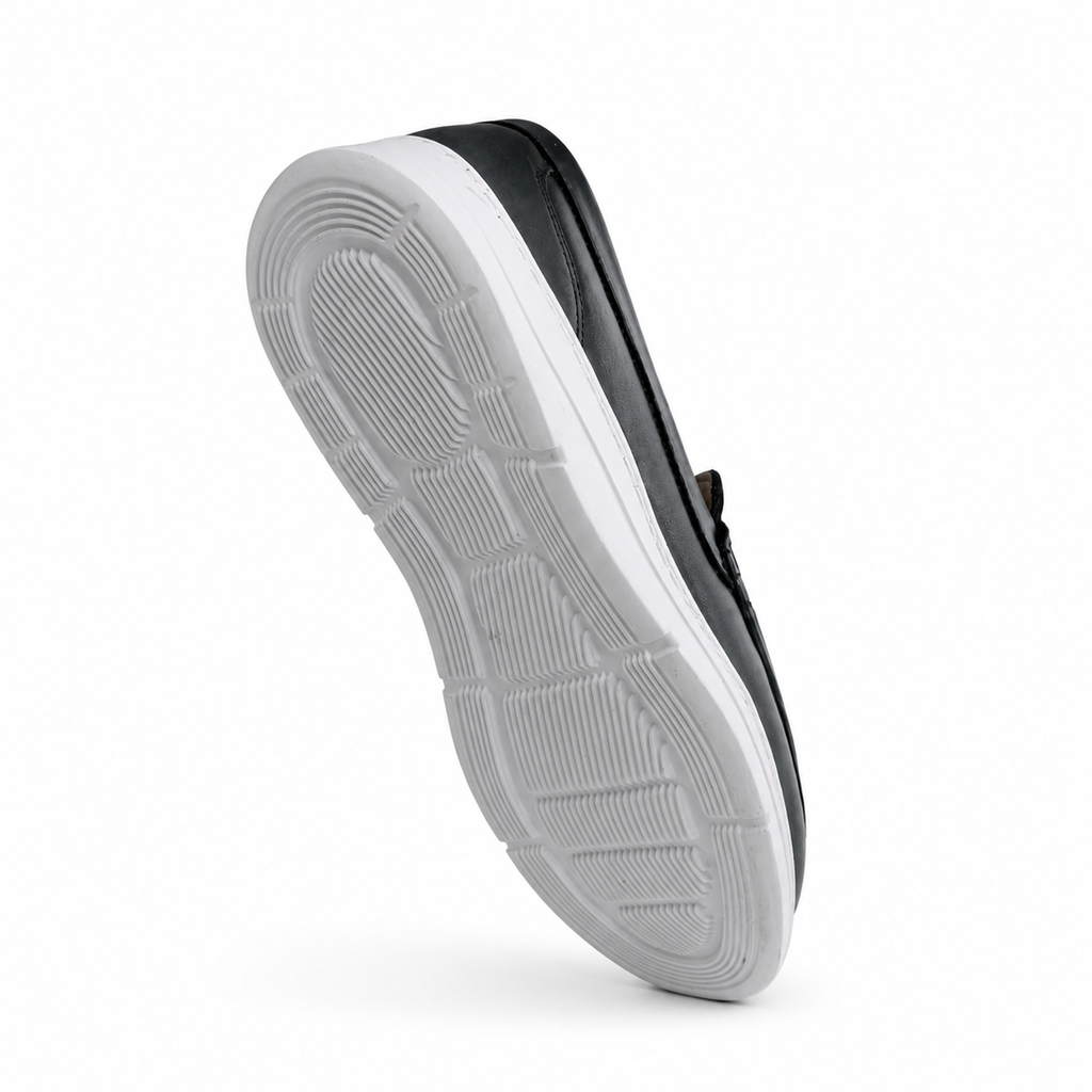 082 chaussure Richelieu confortable homme en cuir noir