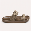 042 sandale médical femme en cuir beige