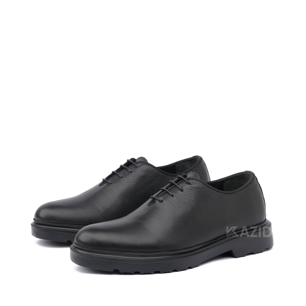 0414 chaussure Richelieu homme en cuir noir