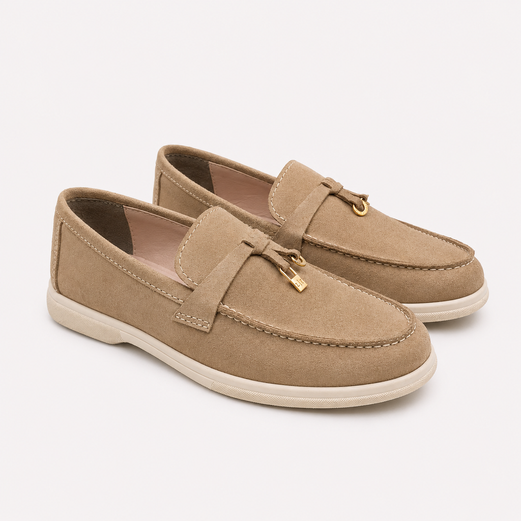 0116 chaussure Femme en cuir daim rose bébé