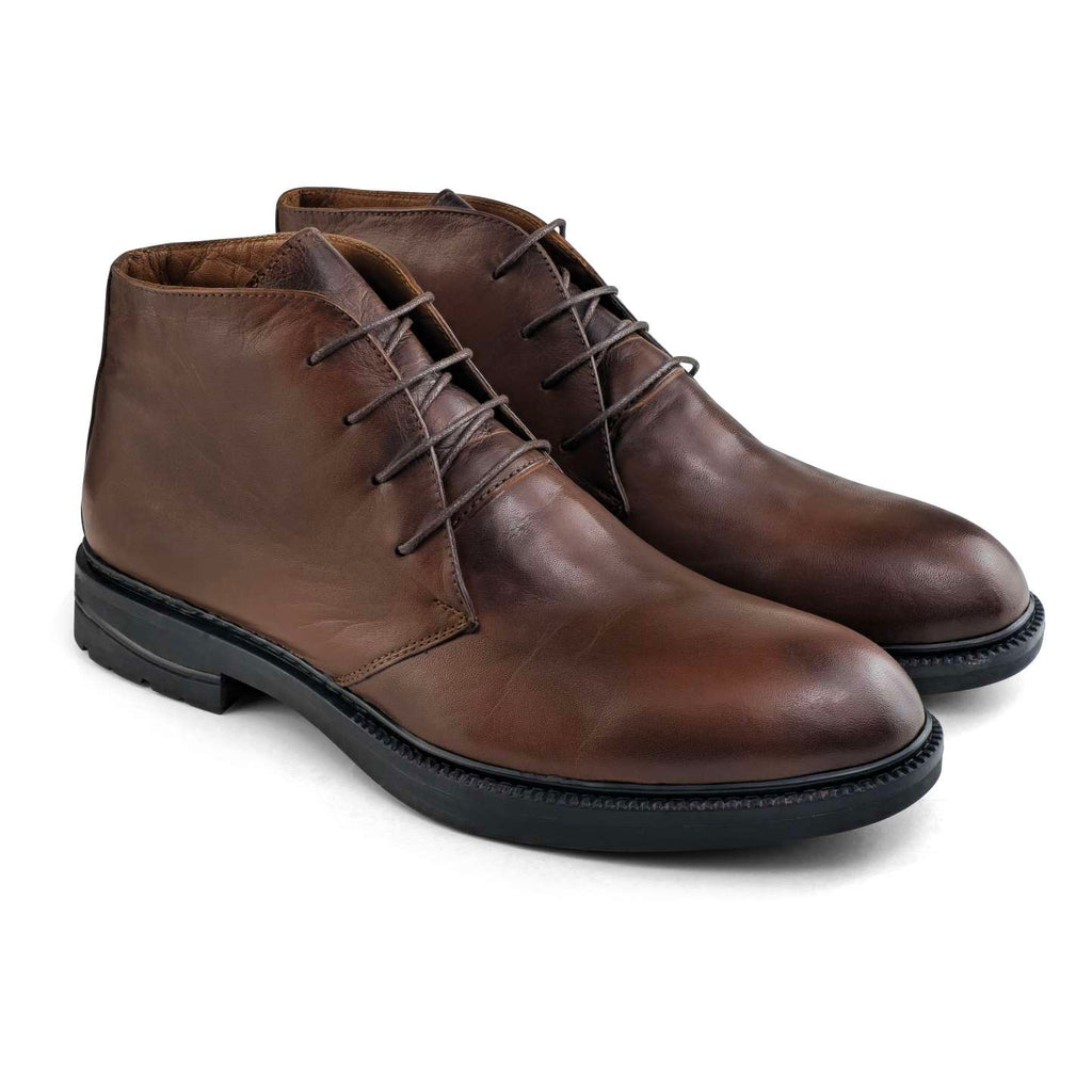 0918 chaussure  homme en cuir marron