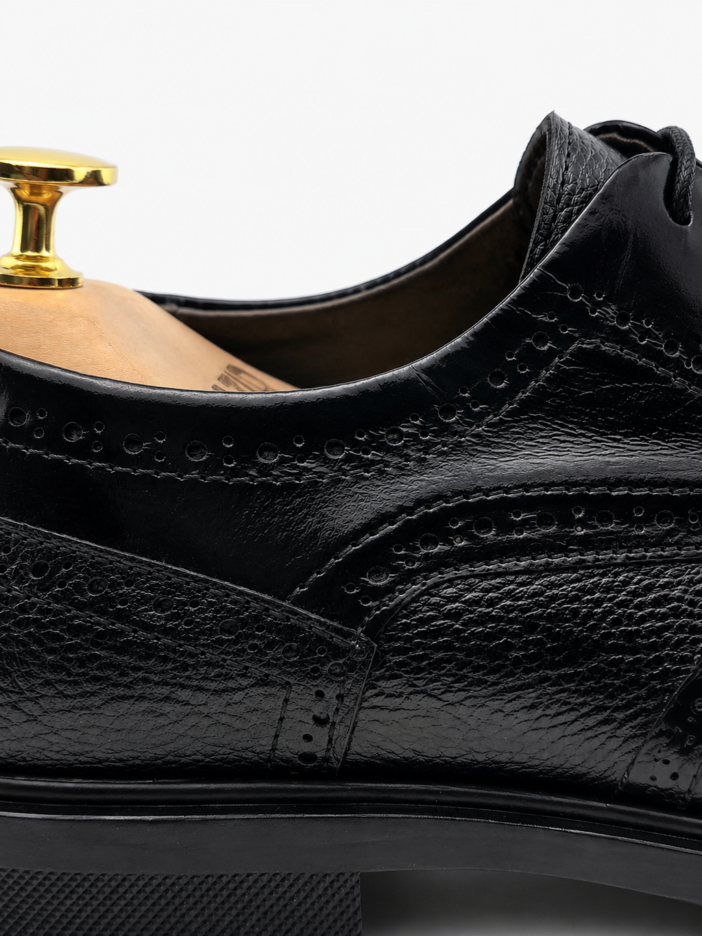 022 chaussure Richelieu homme en cuir noir