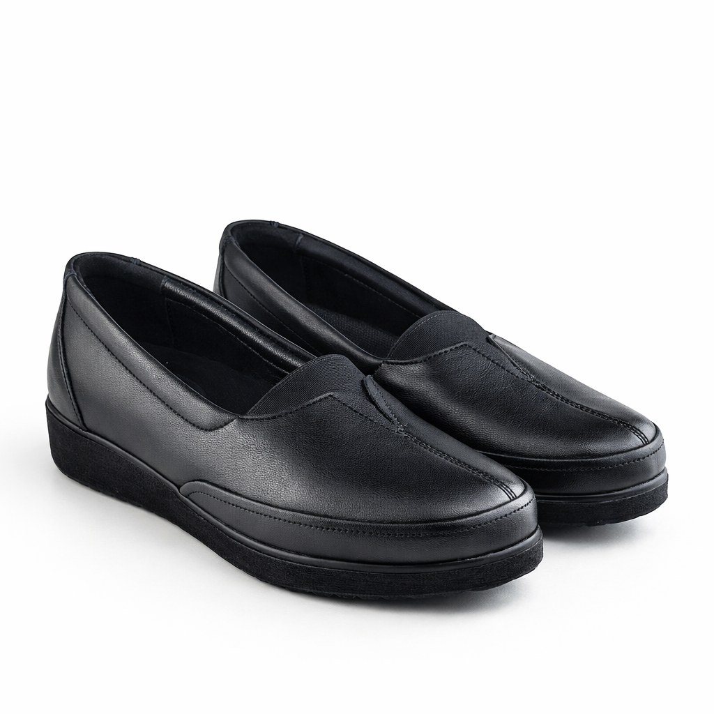 0148 chaussure médical  en cuir  femme