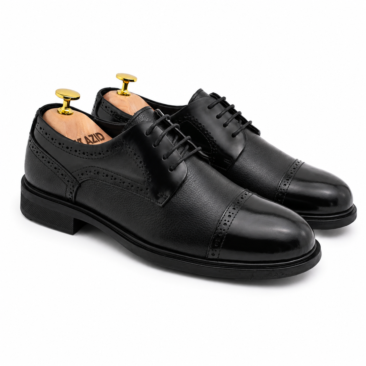 022 chaussure Richelieu homme en cuir noir