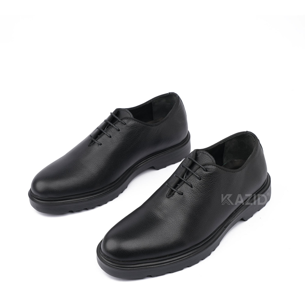 0414 chaussure Richelieu homme en cuir noir