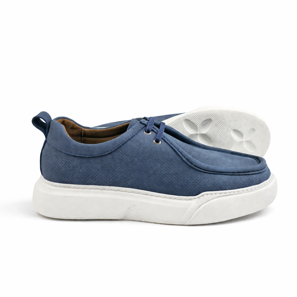 08 chaussure homme en cuir nubuck bleuciel