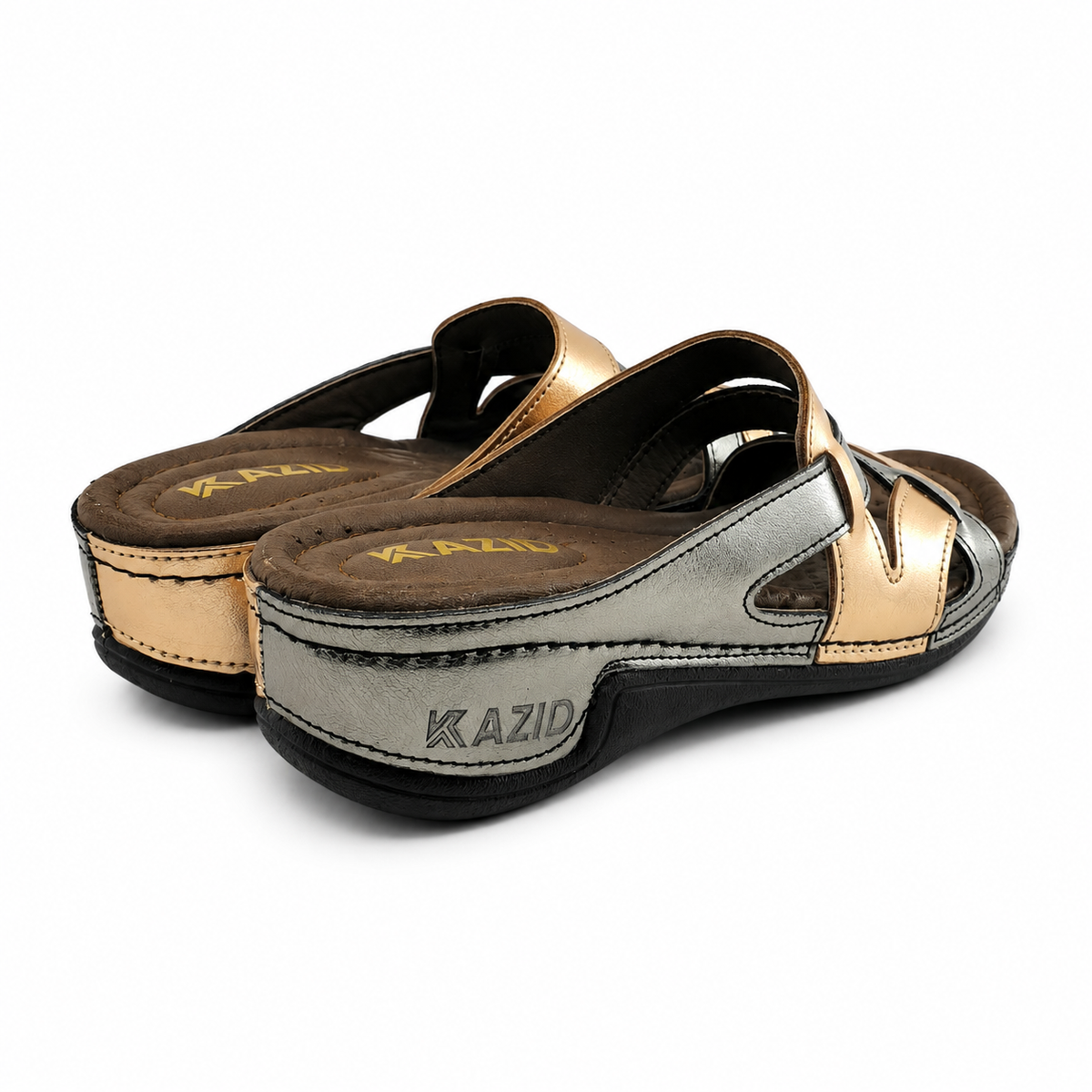 0621 sandale médical en cuir femme nickel
