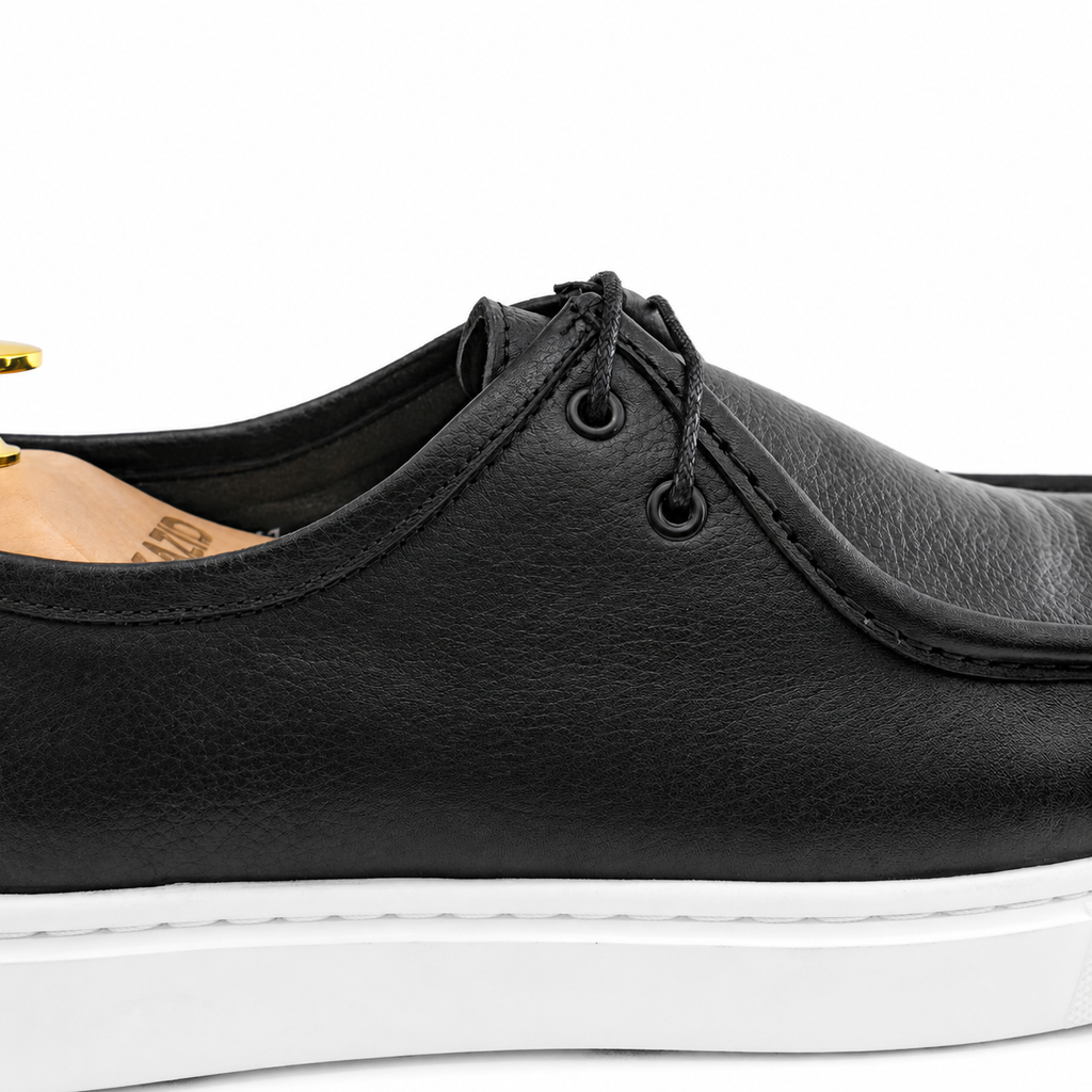 071 Chaussures Homme  en cuir noir