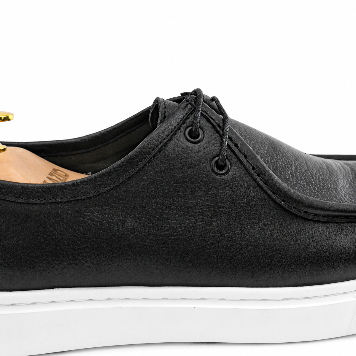 071 Chaussures Homme  en cuir noir