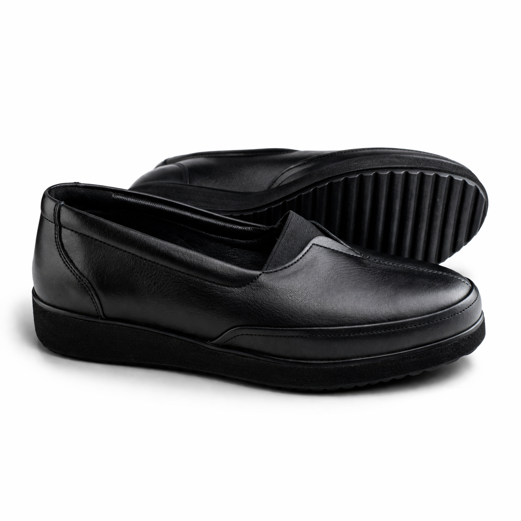 0148 chauusre en cuir noir femme