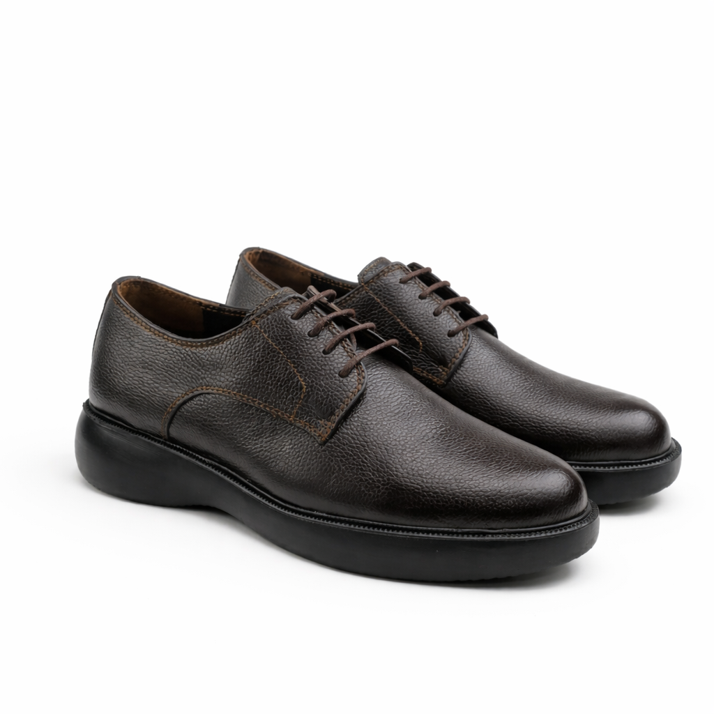 0316 chaussure medical cuir marron
