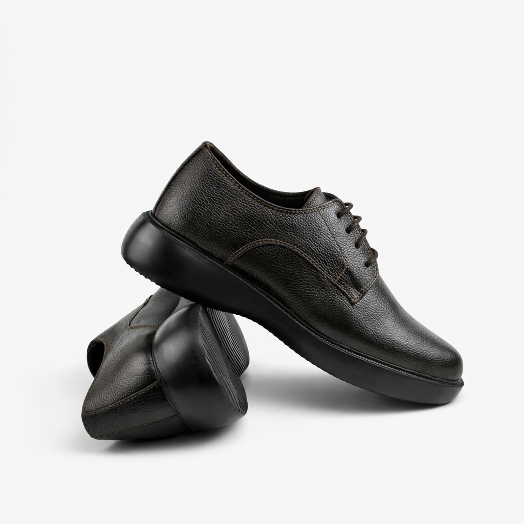 0316 chaussure medical cuir marron