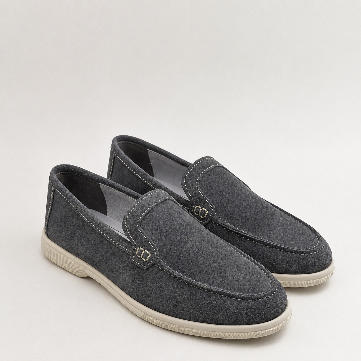 0115 chaussure Femme en cuir daim bleuciel