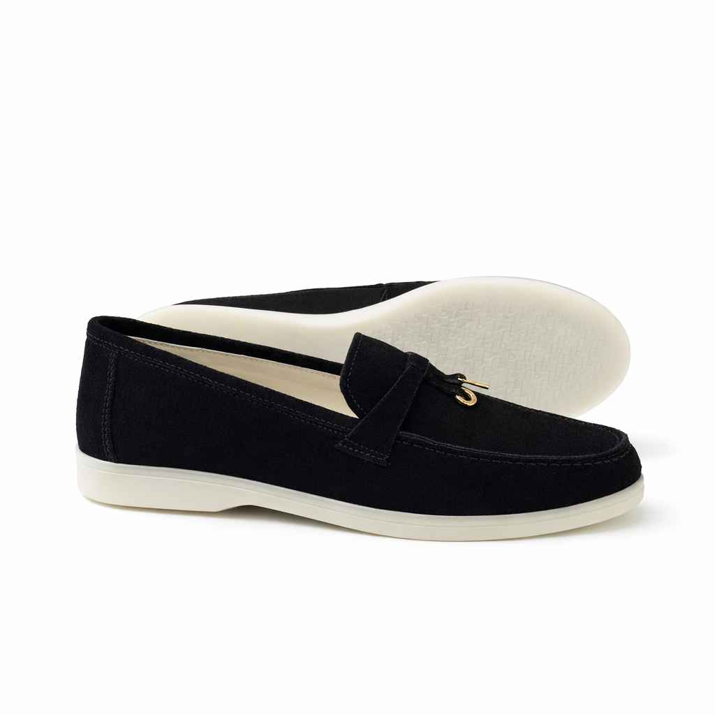 0116 chaussure Femme en cuir daim noir