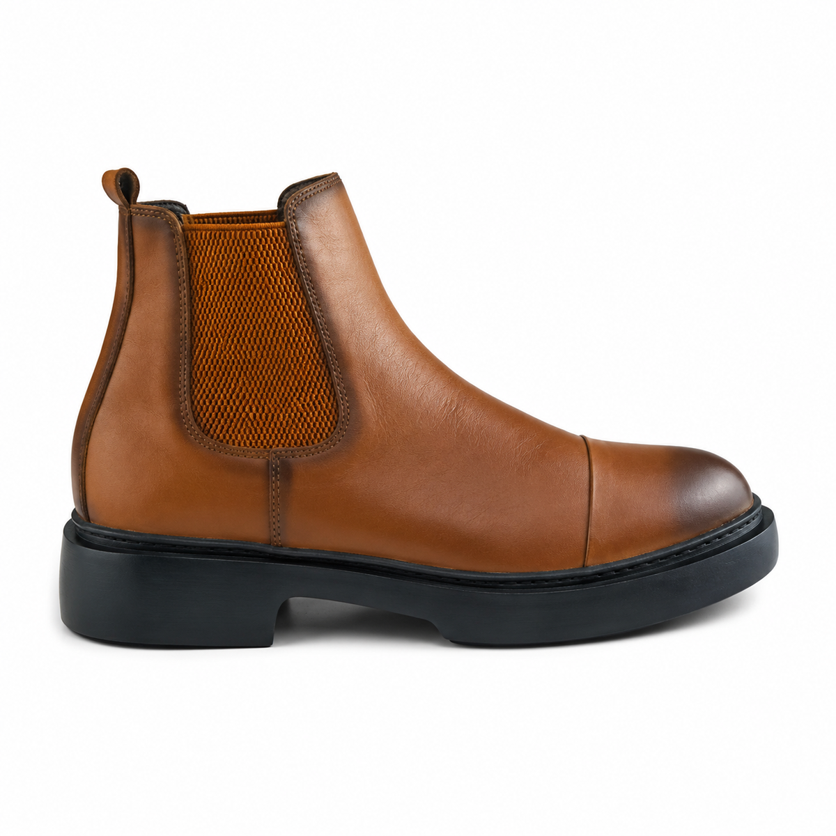 033 bouttine homme en cuir tabac