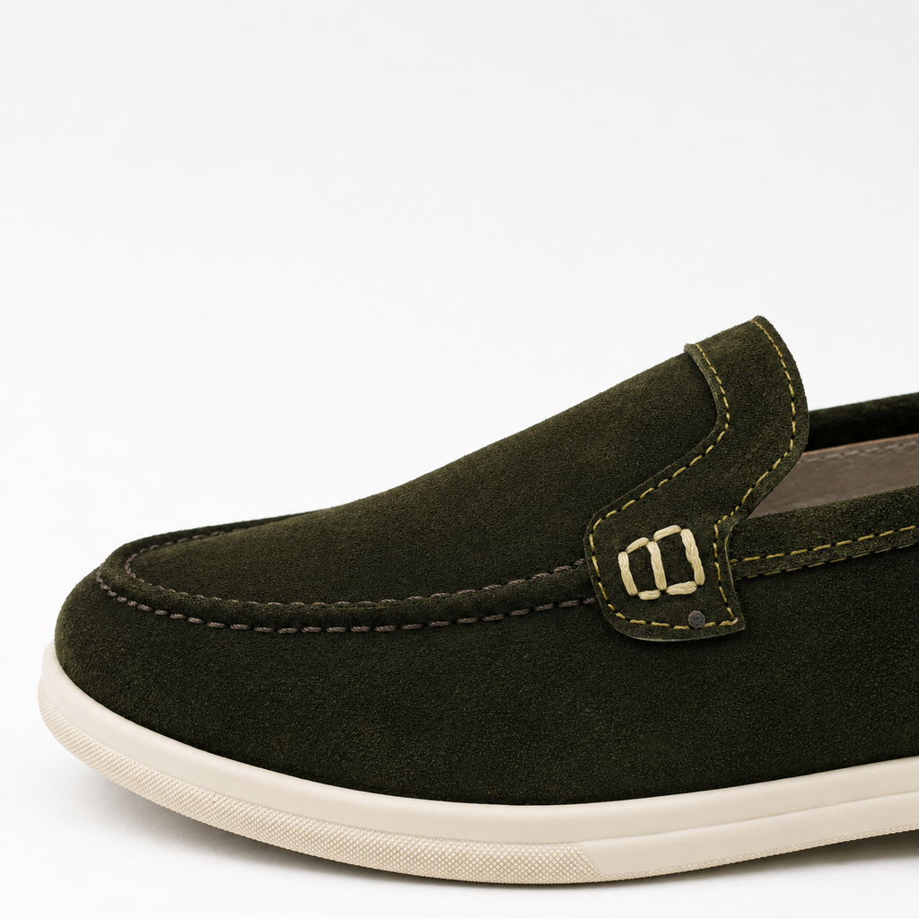 0115 chaussure Femme en cuir daim kaki