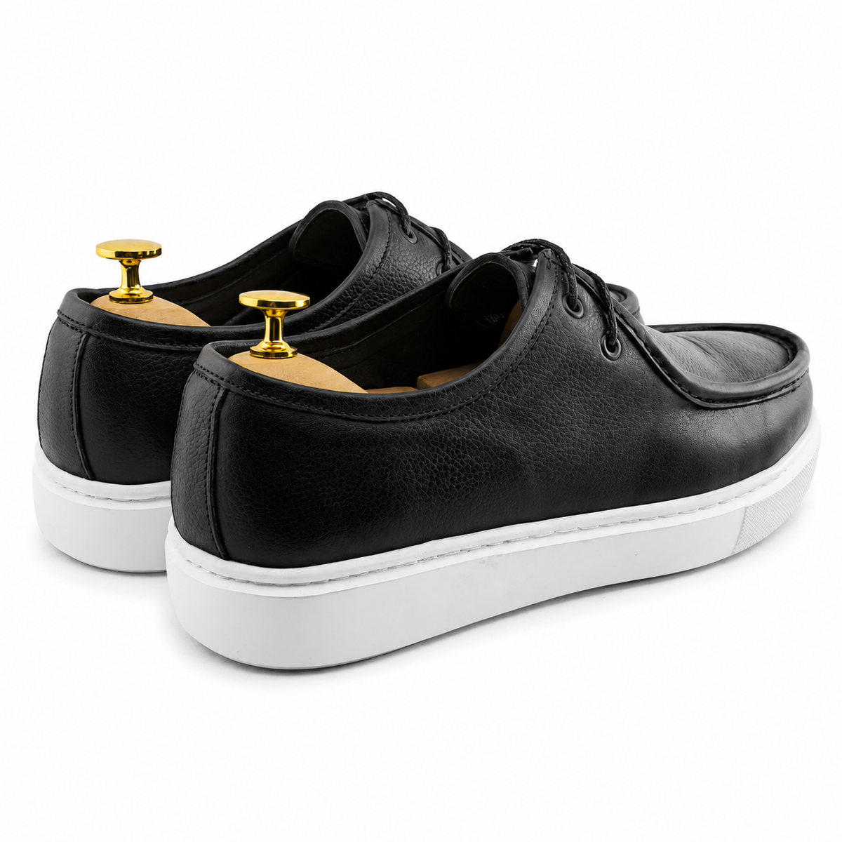 071 Chaussures Homme  en cuir noir