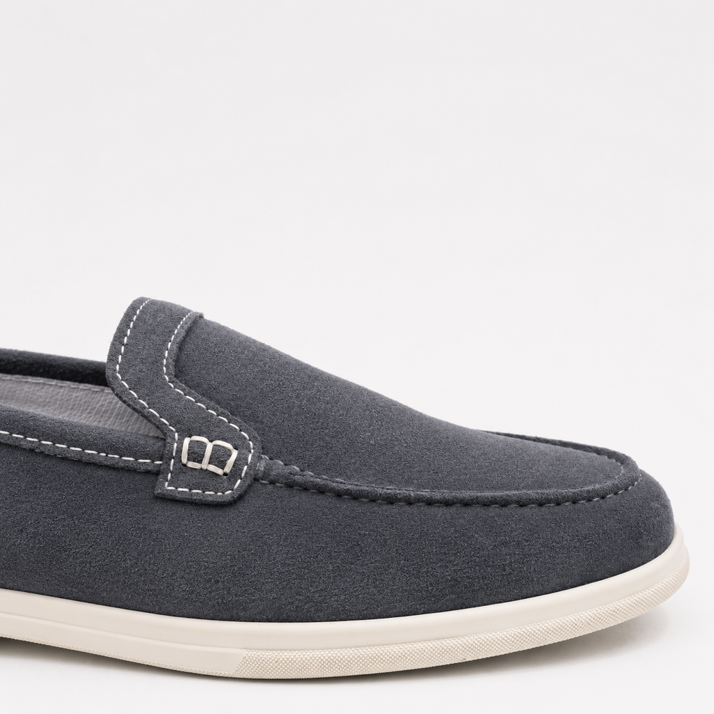 0115 chaussure Femme en cuir daim bleuciel