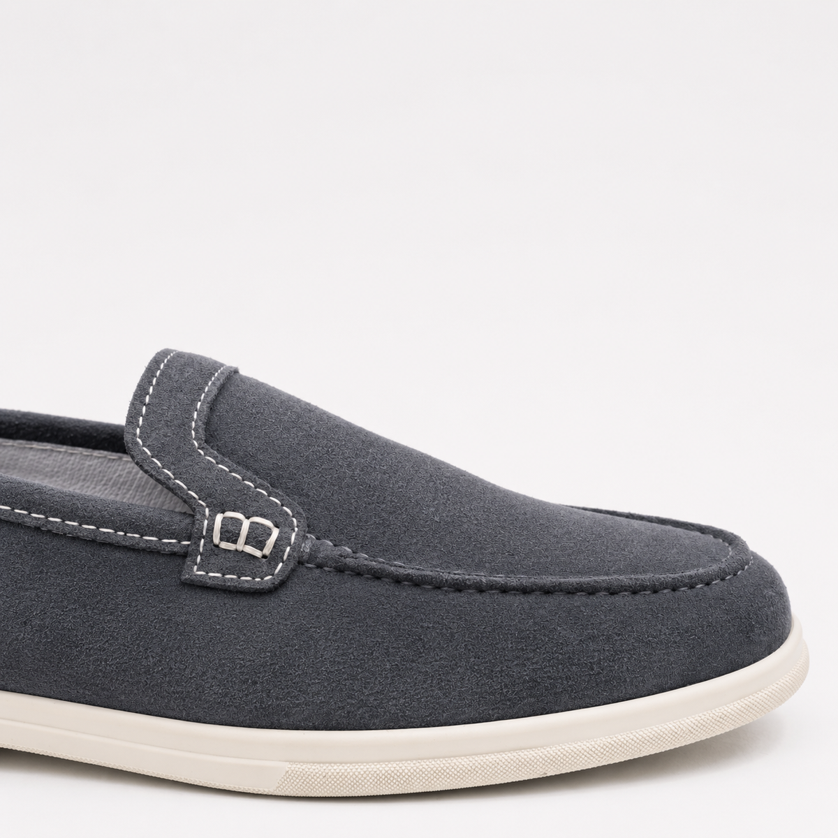 0115 chaussure Femme en cuir daim bleuciel