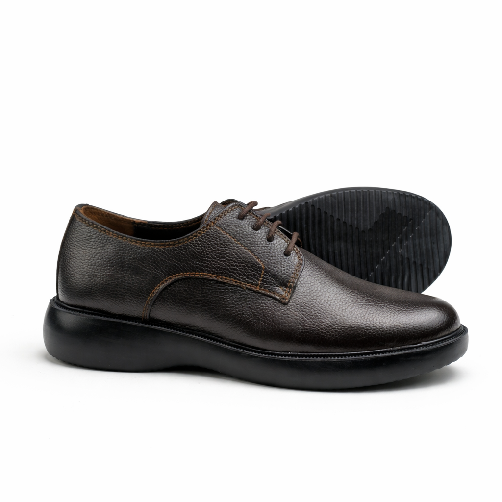 0316 chaussure medical cuir marron