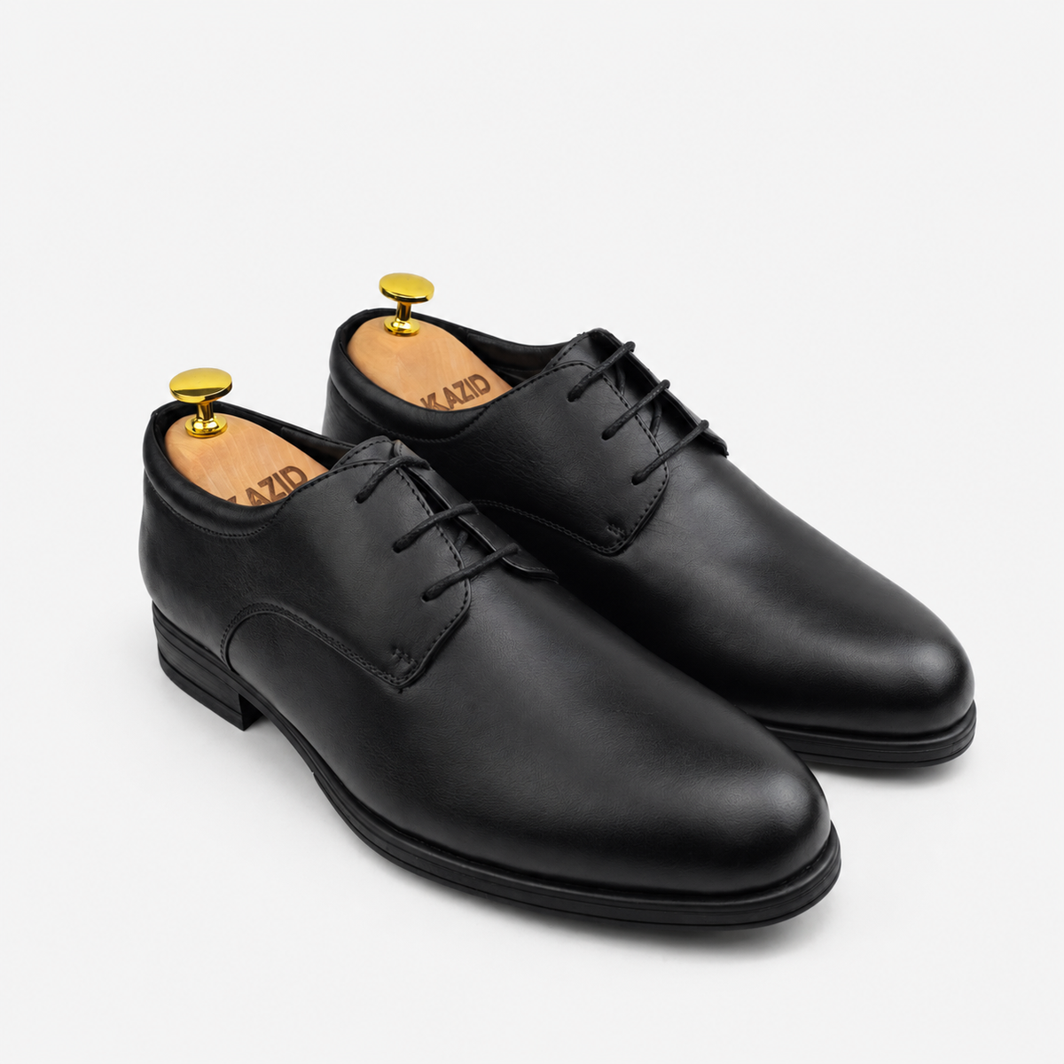 0320 Chaussures Homme  en cuir noir
