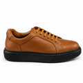 038 Chaussure Sneaker Homme en cuir  tabac
